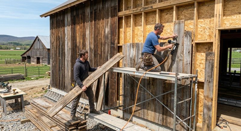 Barn Siding Installation in Pfafftown, NC