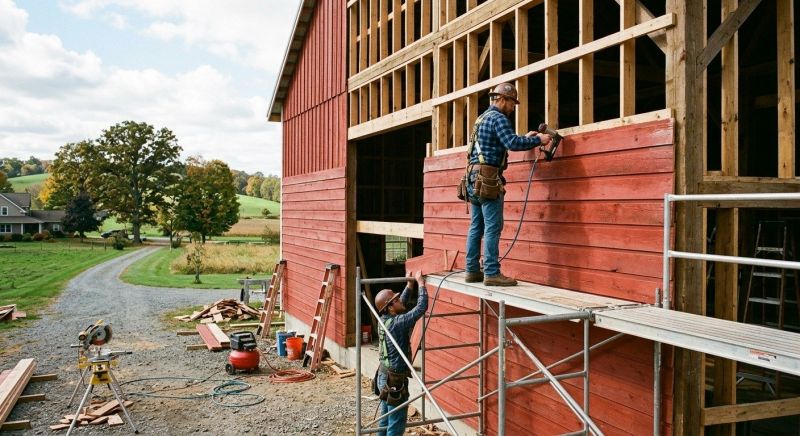 Barn Siding Installation in Rowan County, NC