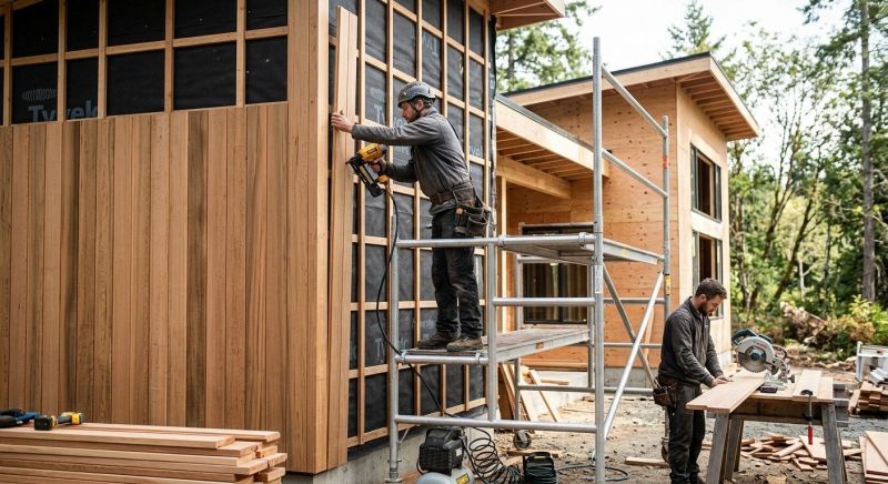 Cedar Cladding Installation in Mocksville, NC