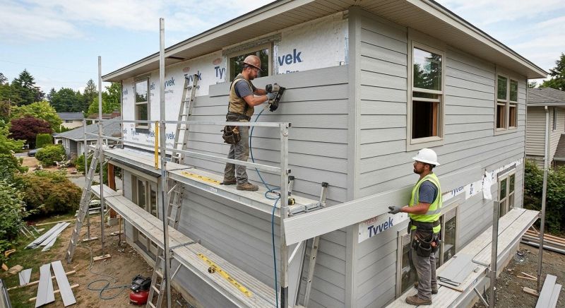 Cement Siding Installation in Davie County, NC