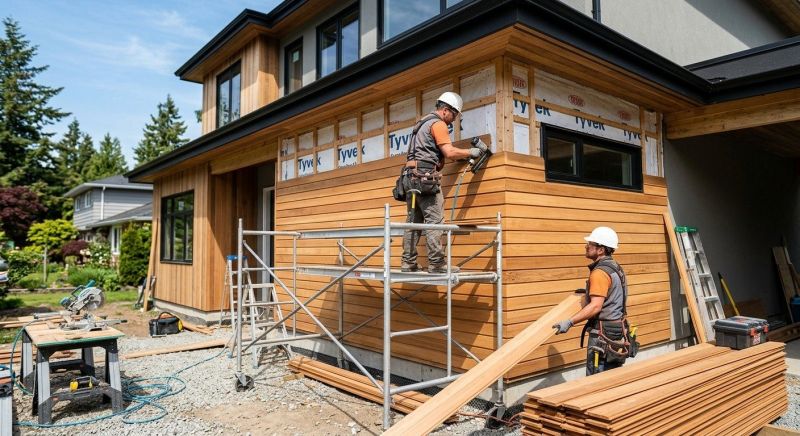 Faux Wood Siding Installation in Advance, NC