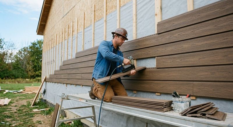 Faux Wood Siding Installation in Advance, NC
