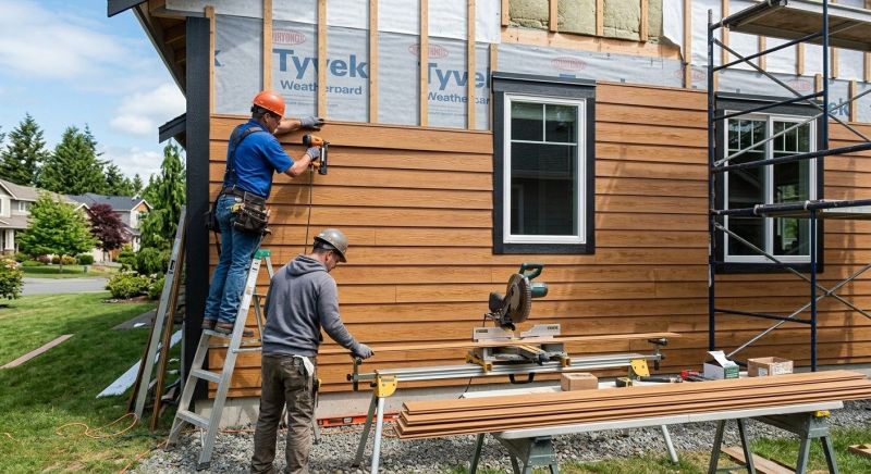 Faux Wood Siding Installation in Mocksville, NC