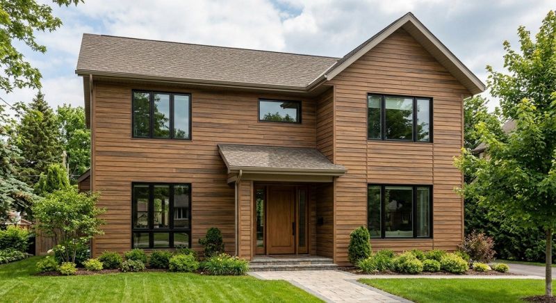 Faux Wood Siding Installation in Pfafftown, NC