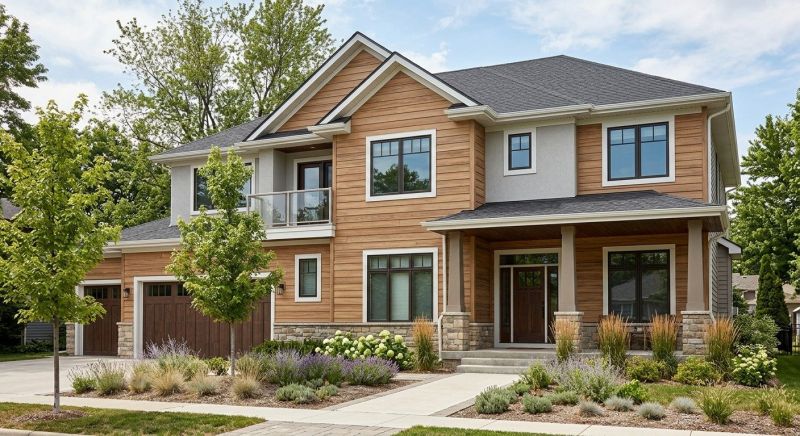 Faux Wood Siding Installation in Pfafftown, NC