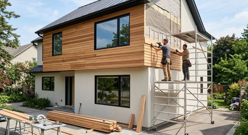 Faux Wood Siding Installation in Winston Salem, NC