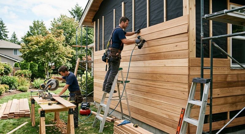 Hardwood Siding Installation in Pfafftown, NC