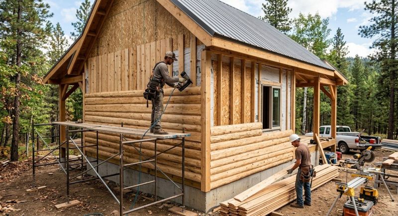 Log Siding Installation in Rowan County, NC