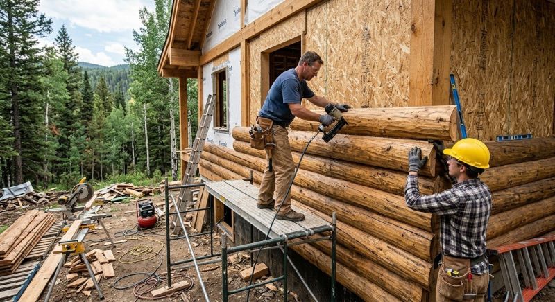 Log Siding Installation in Troutman, NC