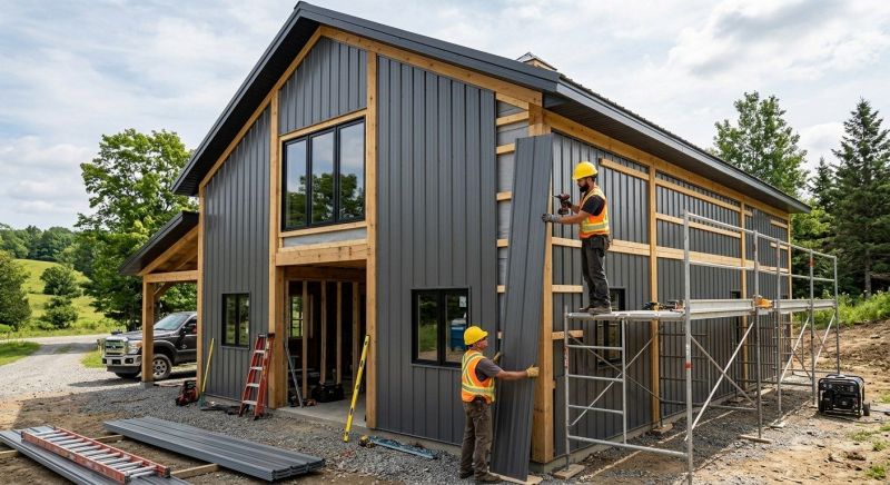 Metal Barn Siding Installation in Mocksville, NC