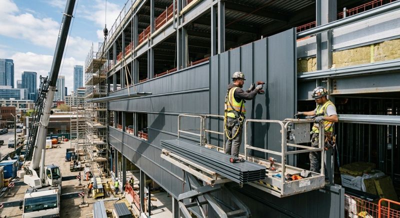 Steel Cladding Installation in Mocksville, NC