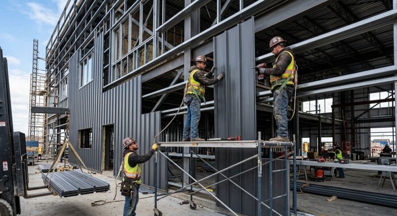 Steel Cladding Installation in Mocksville, NC