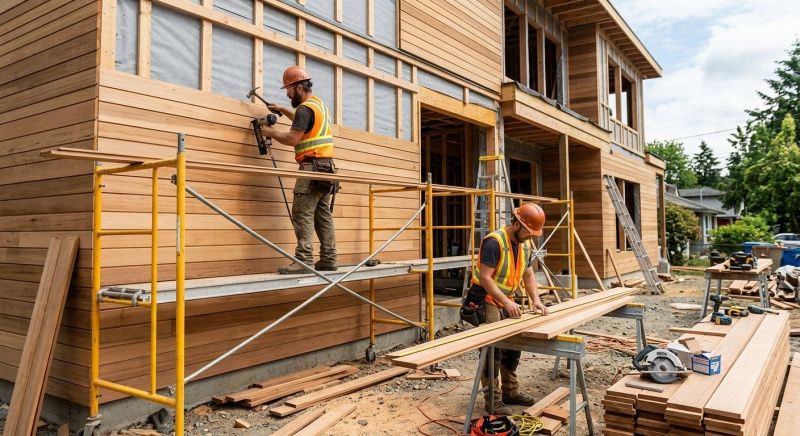 Wood Cladding Installation in Troutman, NC