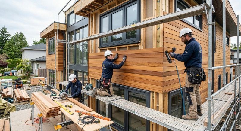 Wood Cladding Installation in Winston Salem, NC