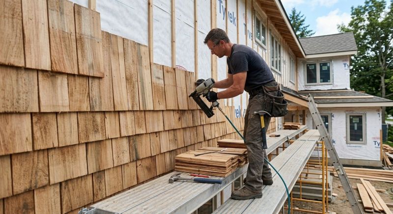 Wood Shake Siding Installation in Mocksville, NC