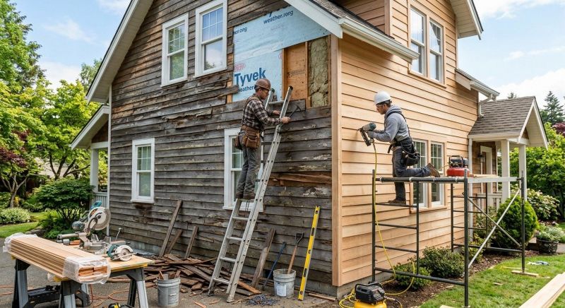 Wood Siding Installation in Rowan County, NC